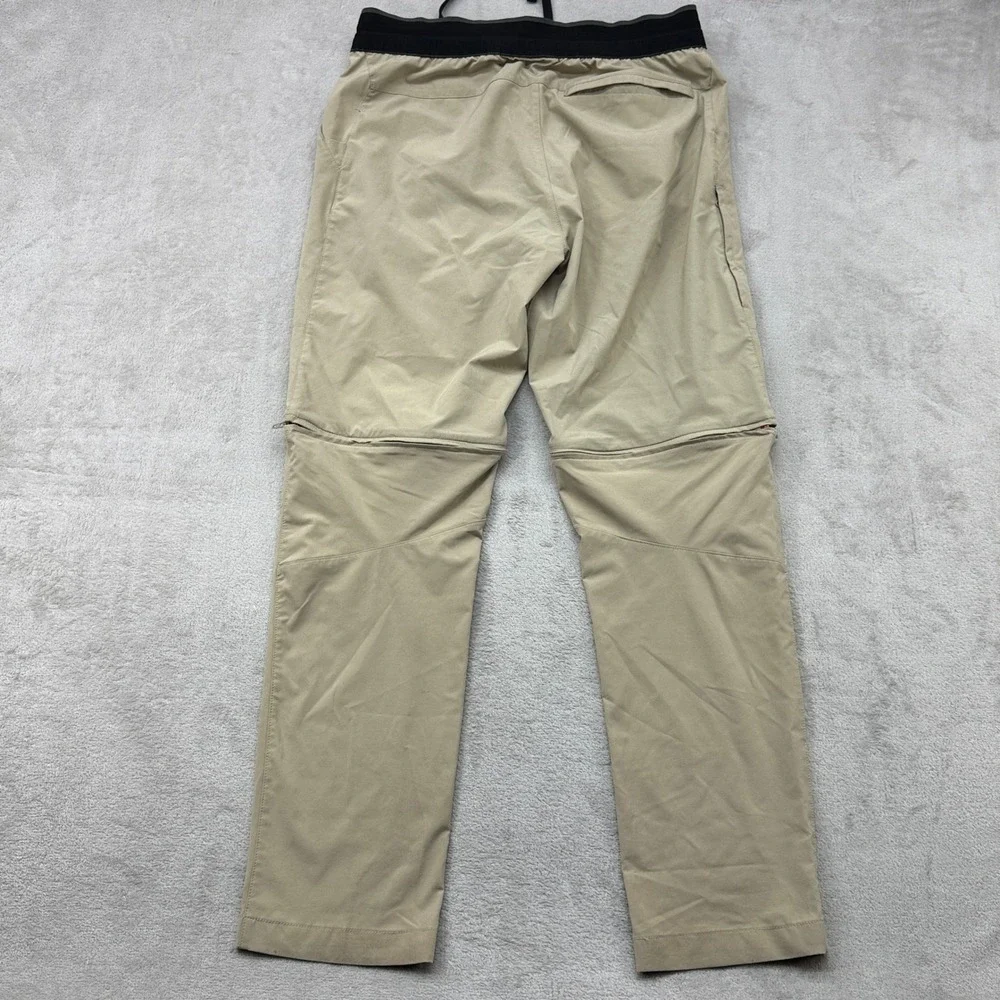 The North Face Convertible Pants Mens 34x30 Khaki Tan Zip Off Hiking NF0A3SO8